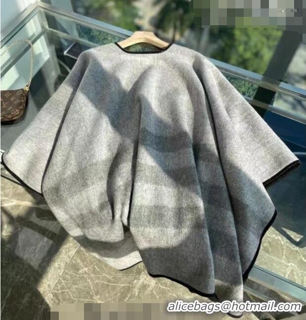 Most Popular Burberry Cashmere Cape140x140cm 0815 Grey/Black 2023