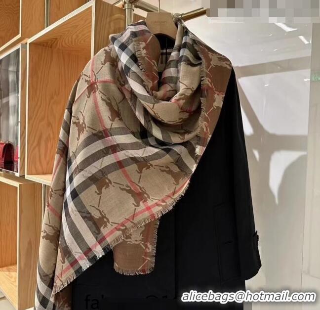 Buy Cheapest Burberry Printed Check Long Scarf 70x220cm 0815 2023