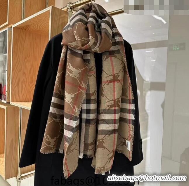 Buy Cheapest Burberry Printed Check Long Scarf 70x220cm 0815 2023