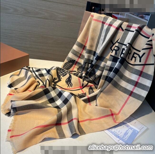 Pretty Style Burberry Printed Classic Check Long Scarf 90x200cm B5063 2023