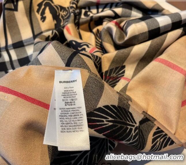 Pretty Style Burberry Printed Classic Check Long Scarf 90x200cm B5063 2023