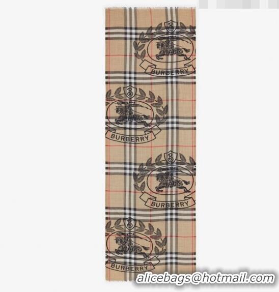 Pretty Style Burberry Printed Classic Check Long Scarf 90x200cm B5063 2023