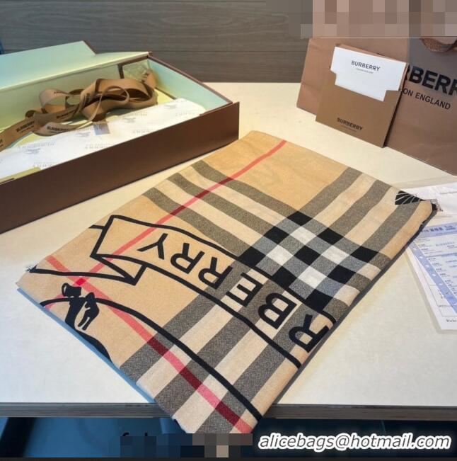 Pretty Style Burberry Printed Classic Check Long Scarf 90x200cm B5063 2023