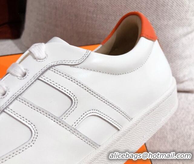 Top Design Hermes Boomerang Sneakers in Smooth Calfskin White 625052