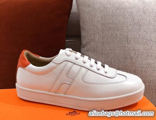 Top Design Hermes Boomerang Sneakers in Smooth Calfskin White 625052