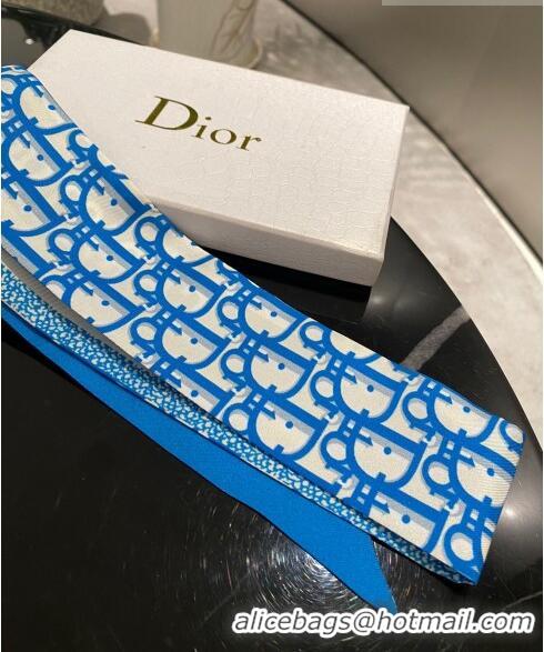 Traditional Specials Dior Silk Bandeau 5x106 cm DB22010325 Blue