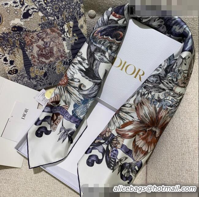 Good Looking Dior Silk Square Scarf 90x90cm D22225 Blue