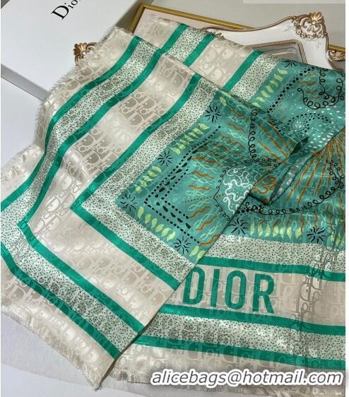 Promotional Dior Silk Sqaure Scarf 110x110cm D30909 Green