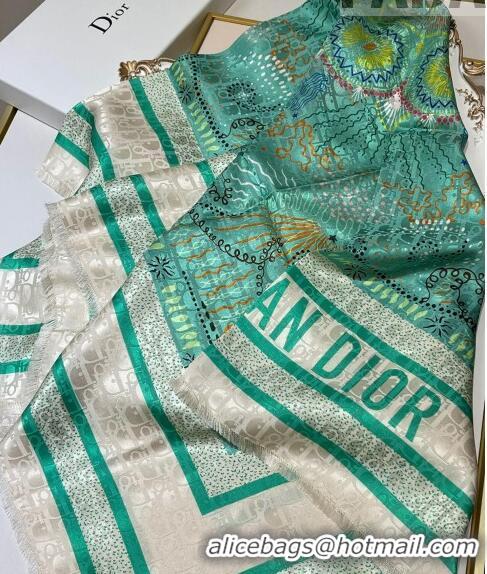 Promotional Dior Silk Sqaure Scarf 110x110cm D30909 Green