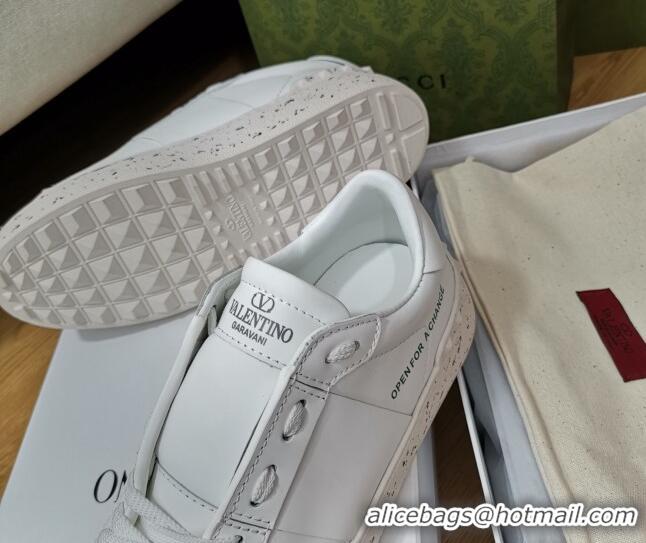 Top Quality Valentino Open for a Change Sneakers in White Calfskin 427021