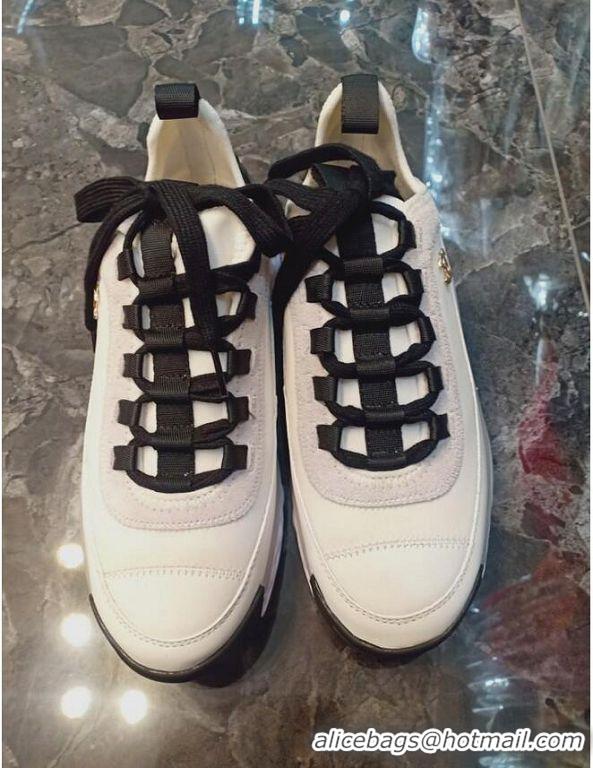 ​Top Grade Chanel Velvet Calfskin Mixed Fibers Low-Top Sneakers G35617