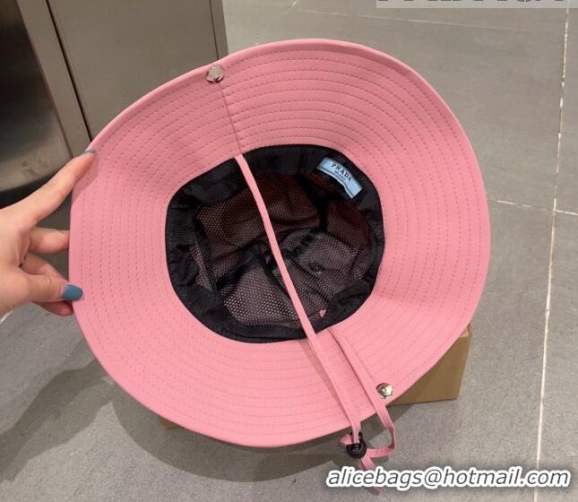 Top Grade Prada Canvas Bucket Hat 0706 Pink 2023