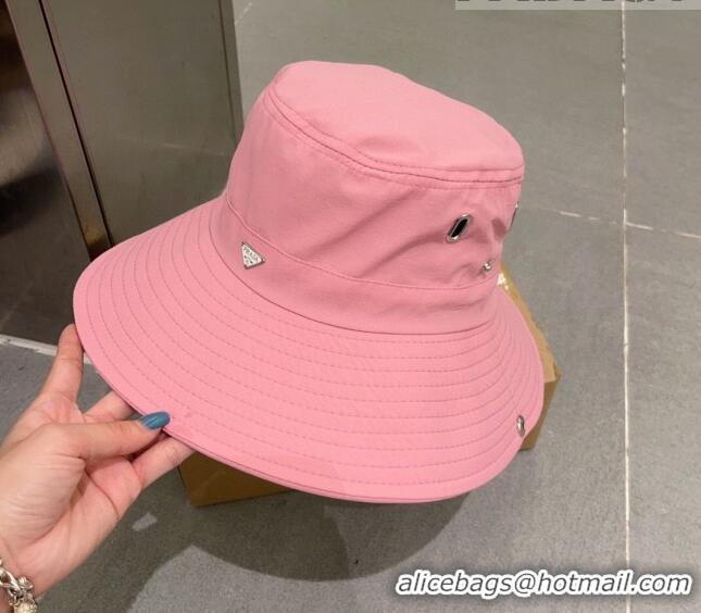 Top Grade Prada Canvas Bucket Hat 0706 Pink 2023