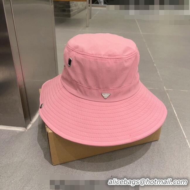 Top Grade Prada Canvas Bucket Hat 0706 Pink 2023