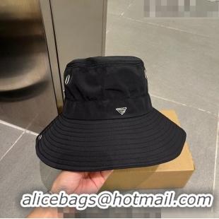 Unique Discount Prada Canvas Bucket Hat 0706 Black 2023