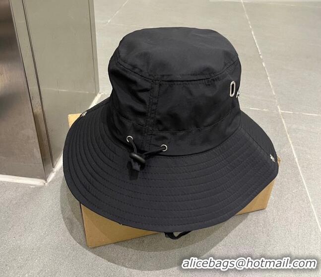 Unique Discount Prada Canvas Bucket Hat 0706 Black 2023