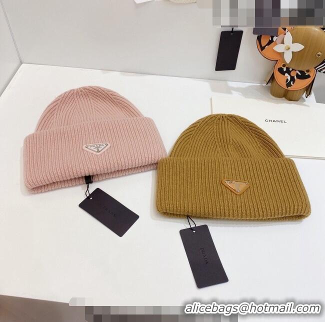 Promotional Cheapest Prada Knit Hat 0802 Pink 2023