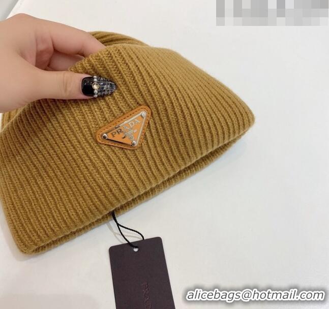 Popular Style Prada Knit Hat 0802 Gold 2023