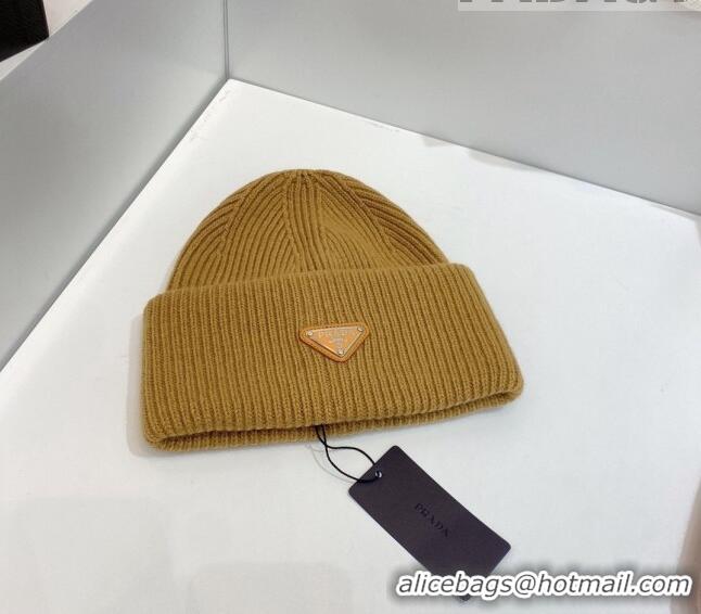 Popular Style Prada Knit Hat 0802 Gold 2023