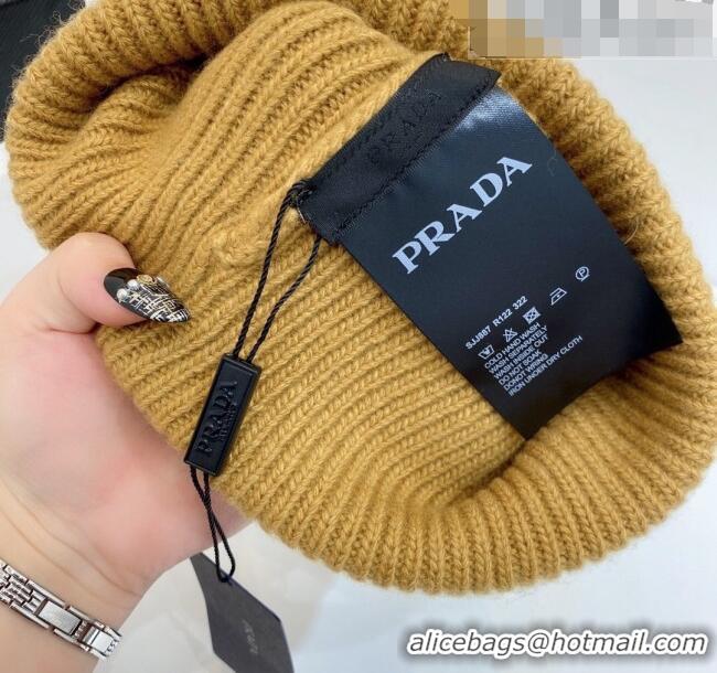 Popular Style Prada Knit Hat 0802 Gold 2023