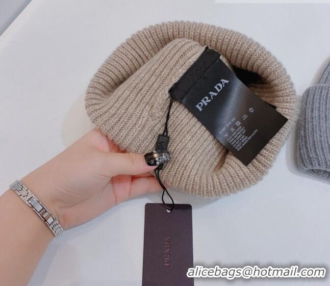 Reasonable Price Prada Knit Hat 0802 Beige 2023