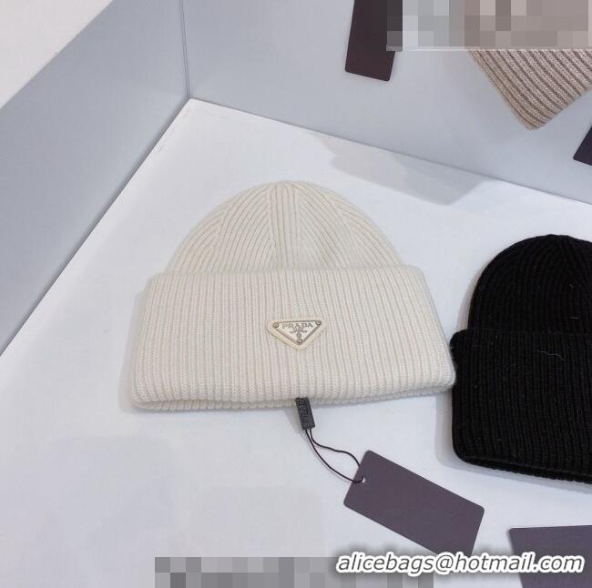 Unique Grade Prada Knit Hat 0802 White 2023