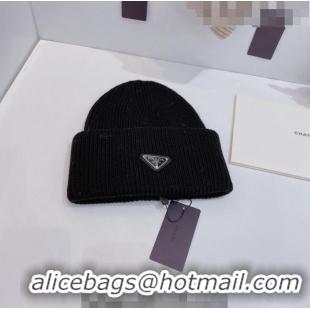 Affordable Price Prada Knit Hat 0802 Black 2023