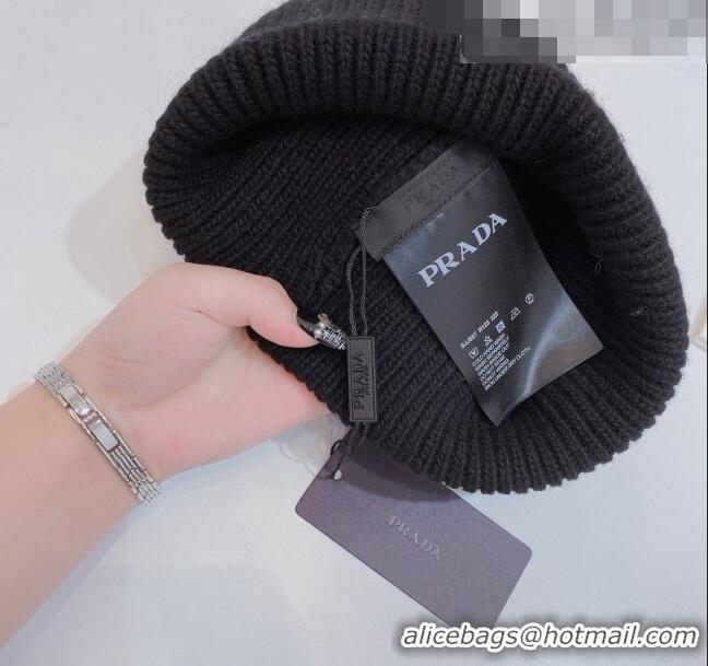 Affordable Price Prada Knit Hat 0802 Black 2023