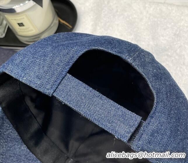 Good Taste Prada Denim Baseball Hat 0807 Blue 2023