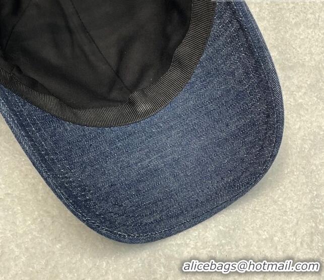 Good Taste Prada Denim Baseball Hat 0807 Blue 2023