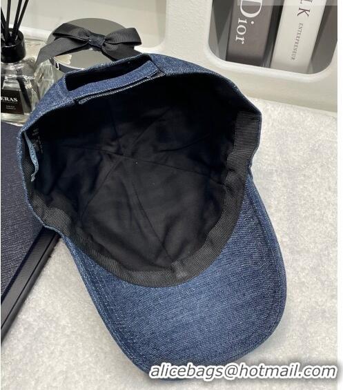 Good Taste Prada Denim Baseball Hat 0807 Blue 2023