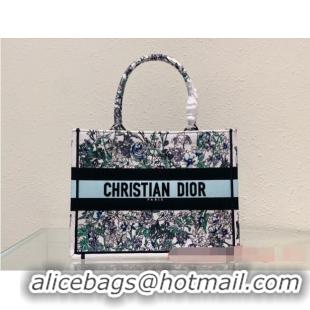 Reasonable Price MEDIUM DIOR BOOK TOTE Multicolor Florilegio Embroidery M1296ZEMF-3