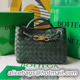 Top Quality Bottega Veneta Small Andiamo Top Handle Bag in Intrecciato Leather 743568 Raintree Green 2023