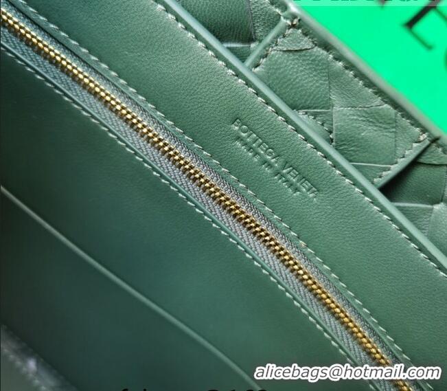 Top Quality Bottega Veneta Small Andiamo Top Handle Bag in Intrecciato Leather 743568 Raintree Green 2023