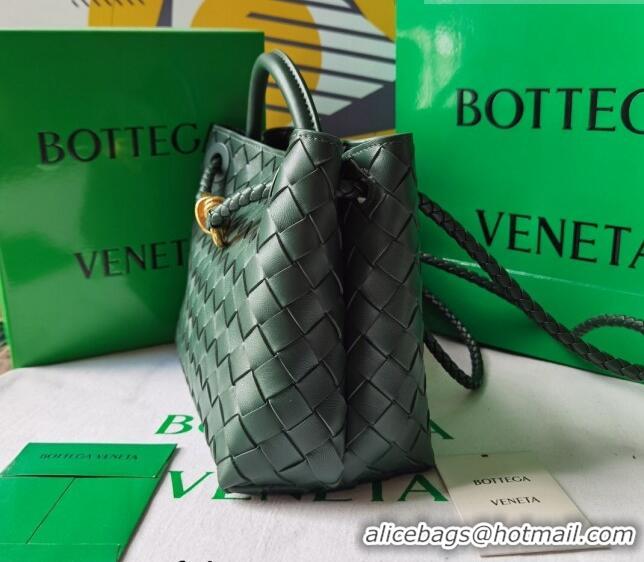 Top Quality Bottega Veneta Small Andiamo Top Handle Bag in Intrecciato Leather 743568 Raintree Green 2023