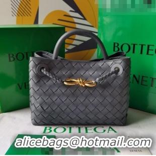 Promotional Bottega Veneta Small Andiamo Top Handle Bag in Intrecciato Leather 743568 Slate Grey 2023