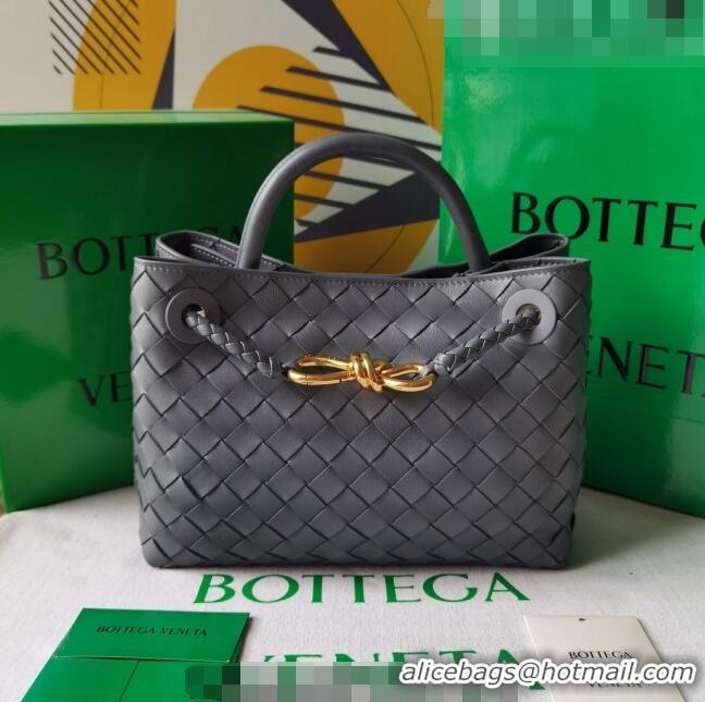 Promotional Bottega Veneta Small Andiamo Top Handle Bag in Intrecciato Leather 743568 Slate Grey 2023