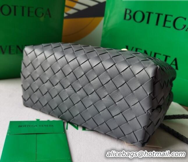 Promotional Bottega Veneta Small Andiamo Top Handle Bag in Intrecciato Leather 743568 Slate Grey 2023