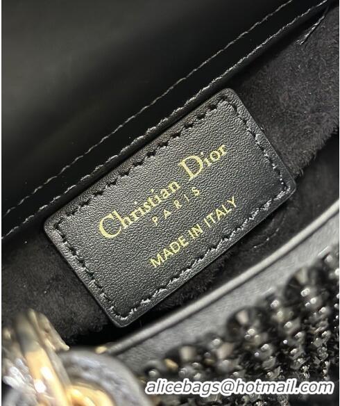 Particularly Recommended Dior Lady Dior Micro Bag with Beads abd Sequins 0817 Black 2023