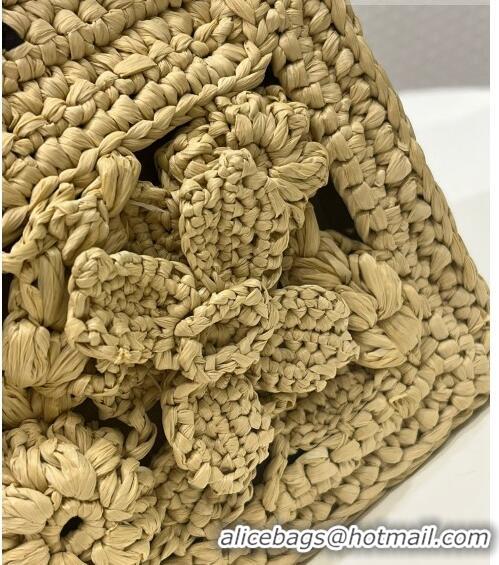 Well Crafted Dior Crochet Raffia Straw Tote bag 0817 Beige 2023