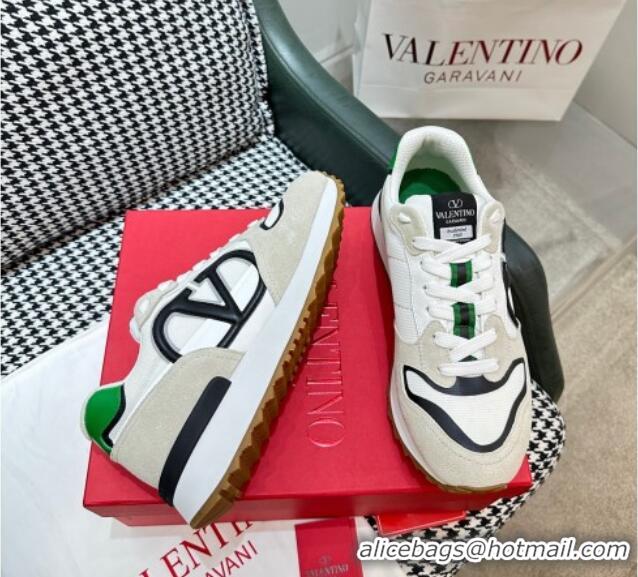 Luxurious Valentino Vlogo Pace Low-top Sneakers Beige/White 626002