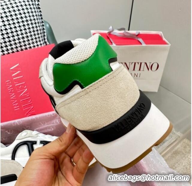 Luxurious Valentino Vlogo Pace Low-top Sneakers Beige/White 626002