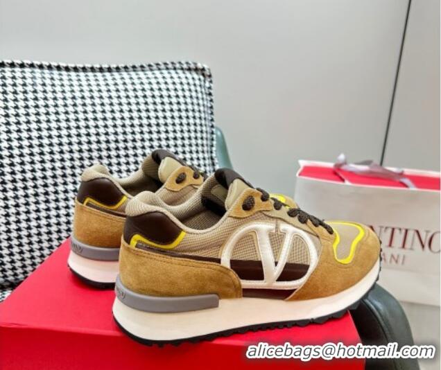 Best Price Valentino Vlogo Pace Low-top Sneakers Brown 626003