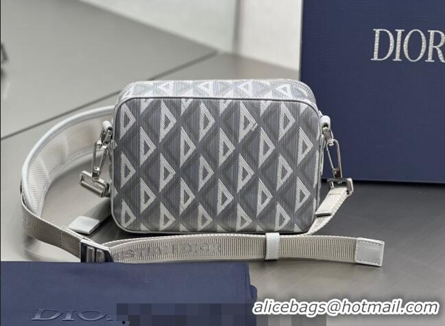 Famous Brand Dior Men's Safari Messenger Bag with Strap in CD Diamond Canvas CD4061 Grey 2023