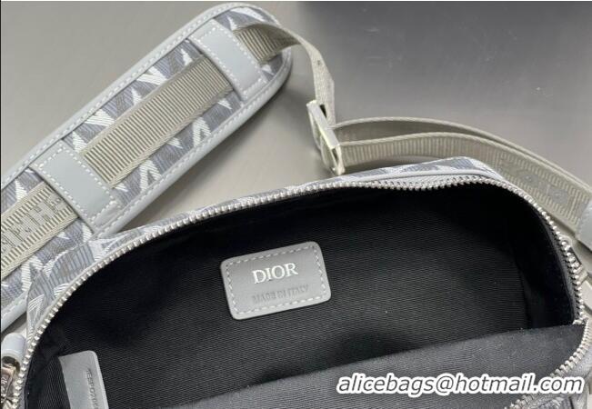 Famous Brand Dior Men's Safari Messenger Bag with Strap in CD Diamond Canvas CD4061 Grey 2023