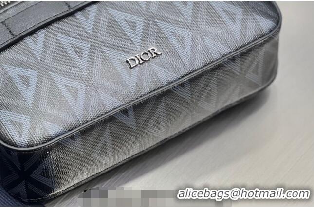 Top Design Dior Men's Safari Messenger Bag with Strap in CD Diamond Canvas CD4061 Black 2023