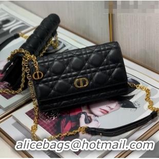 Grade Promotional Dior Caro Chain Belt Bag D08241 Black 2023