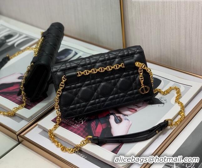 Grade Promotional Dior Caro Chain Belt Bag D08241 Black 2023