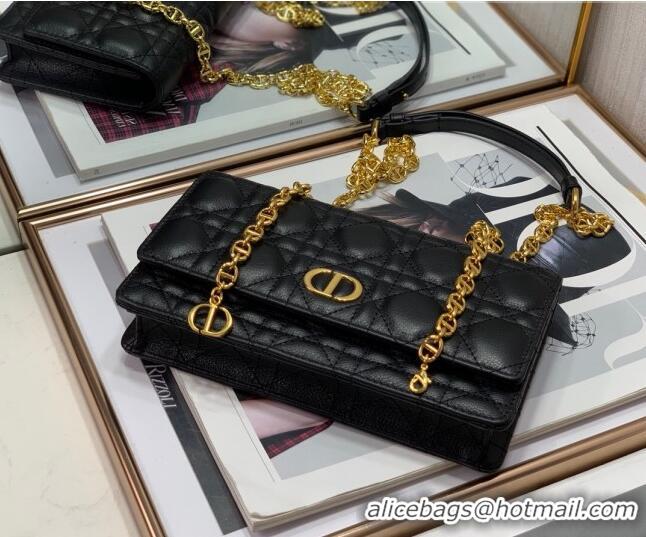 Grade Promotional Dior Caro Chain Belt Bag D08241 Black 2023