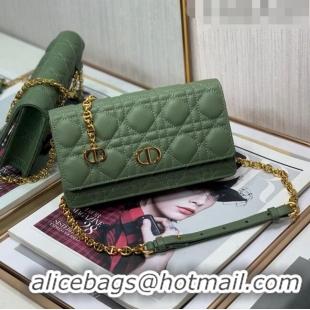 Well Crafted Dior Caro Chain Belt Bag D08241 Green 2023